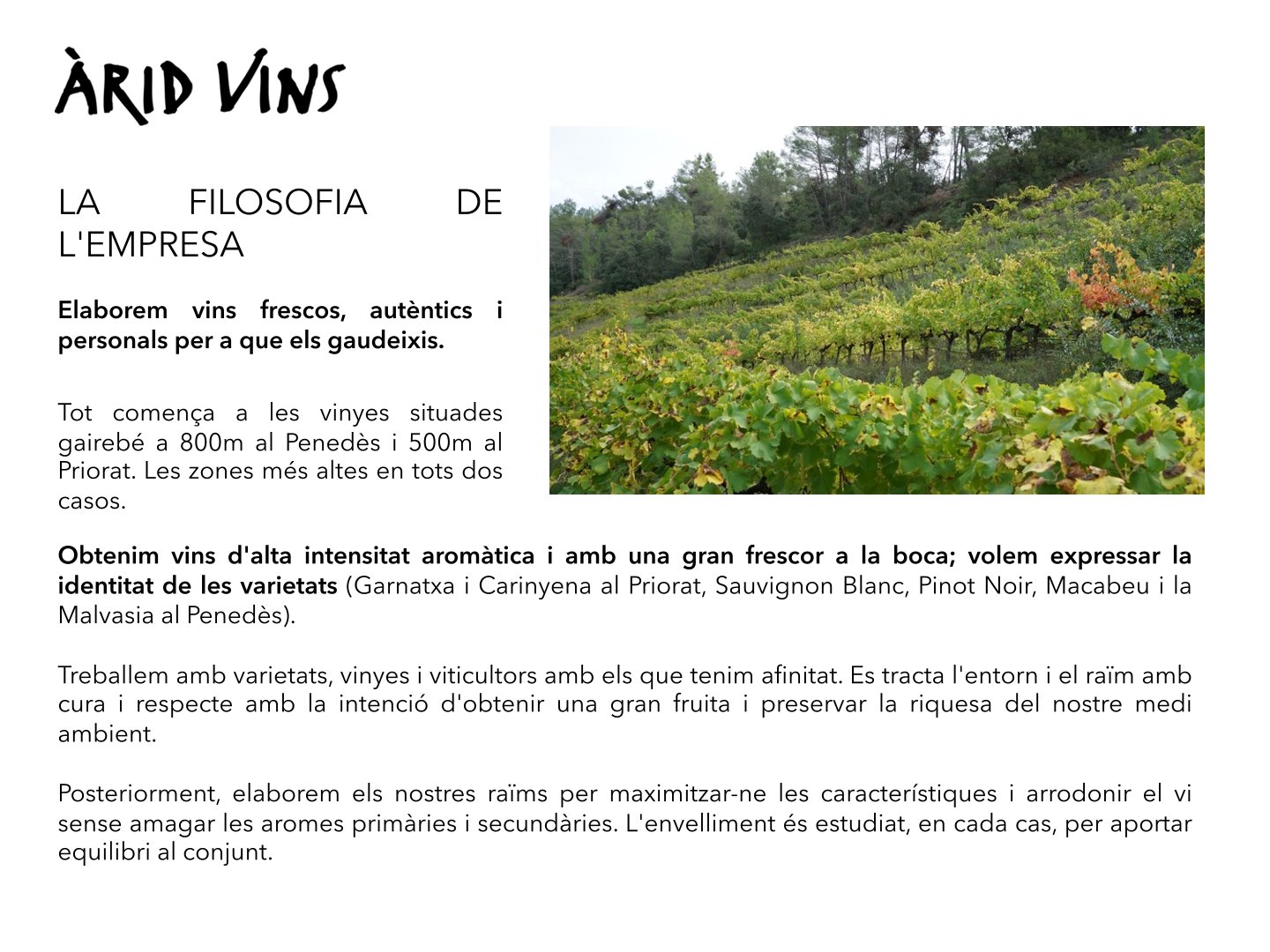 Arid Vins SL